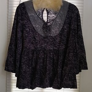 Anthropologie Boho top with Lace